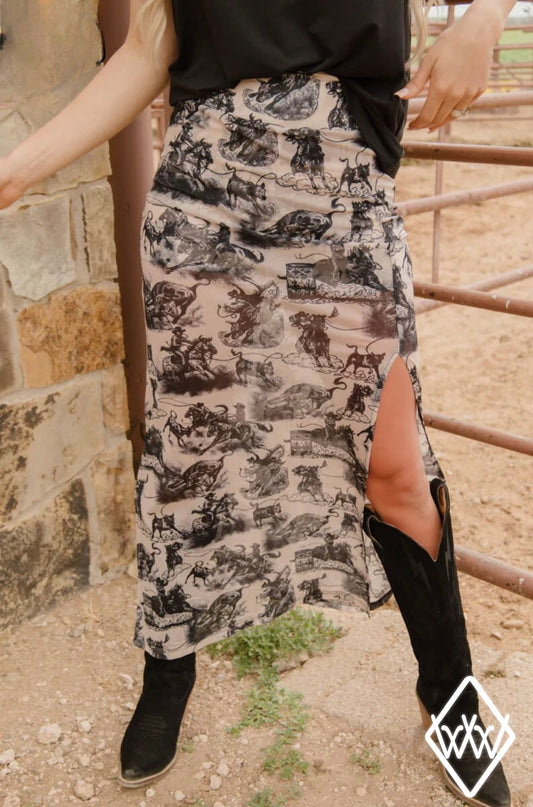 RODEO ROAD SKIRT